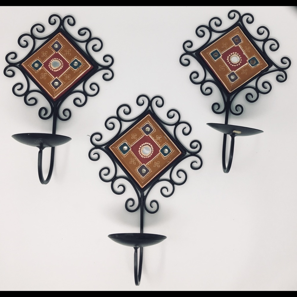 Exclusive Trio Ceramic Design Candle Holders